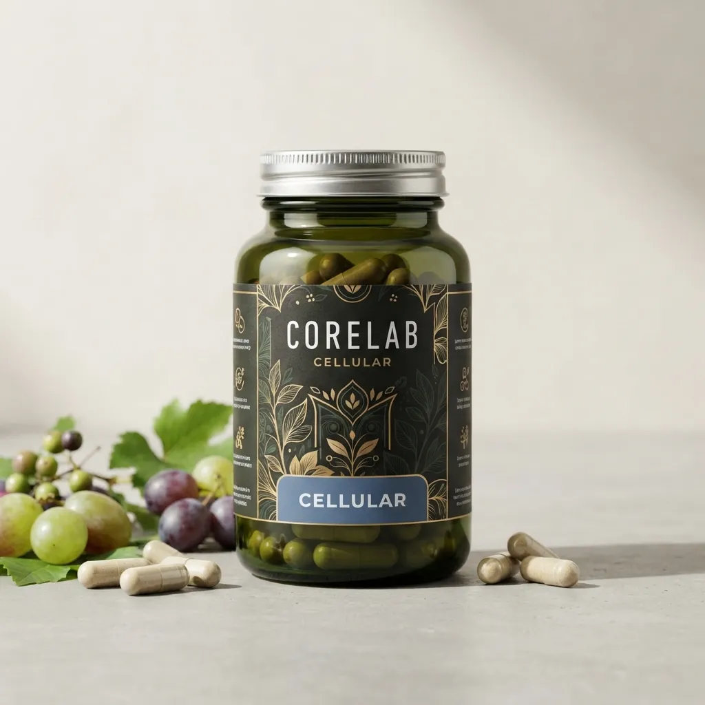 CoreLab Cellular flaska med kapslarna